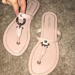 Pink Nautica Sandals.